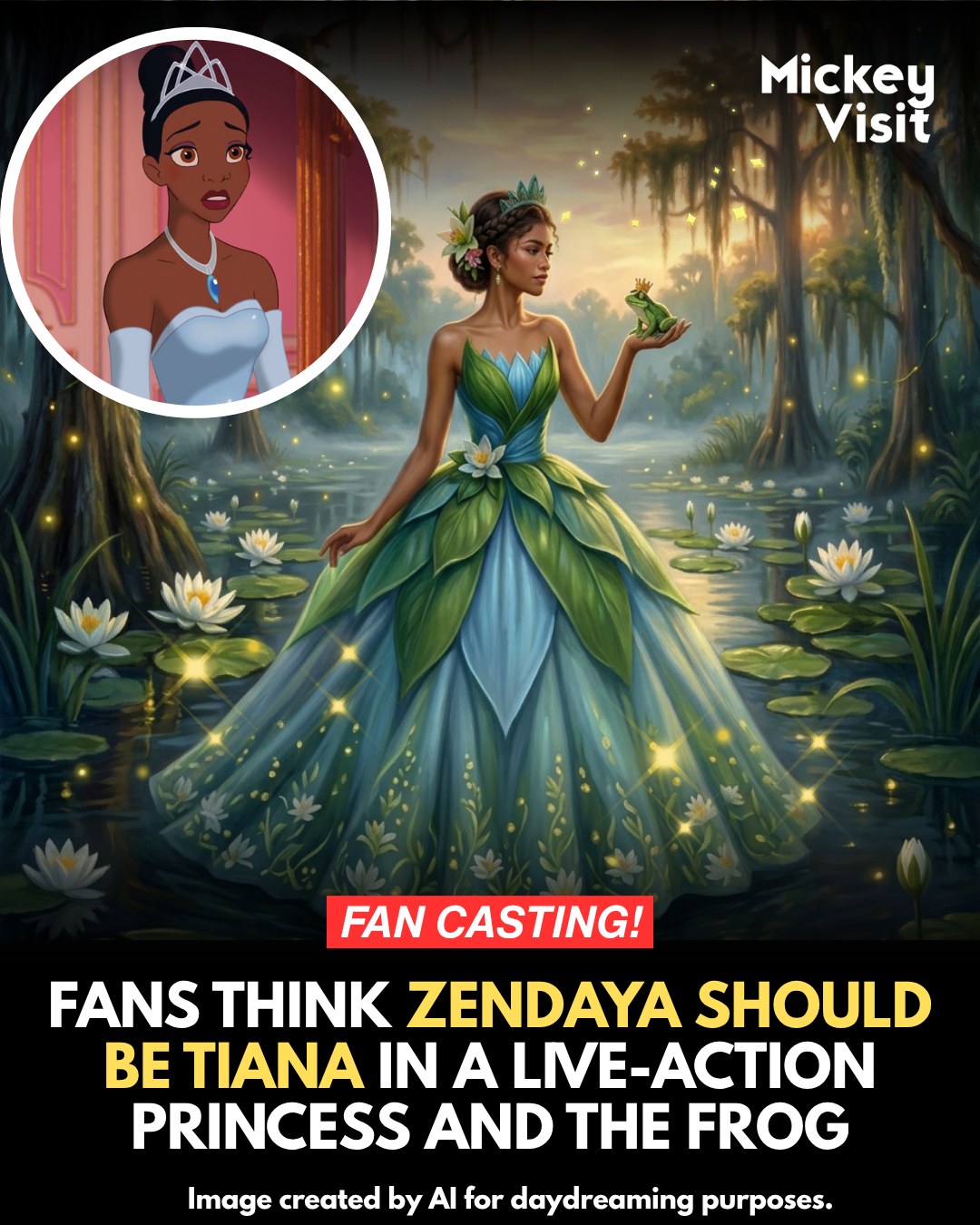 disney princess names green dress This stunning concept imagines **Zendaya** stepping into the role of ** Tiana**, and it's easy to see why so many fans are drawn to the idea. From the elegant lily-inspired disney princess with dark green dress