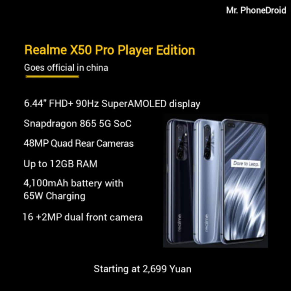 realme X50 Pro Player edition launched in china🇨🇳 What's your