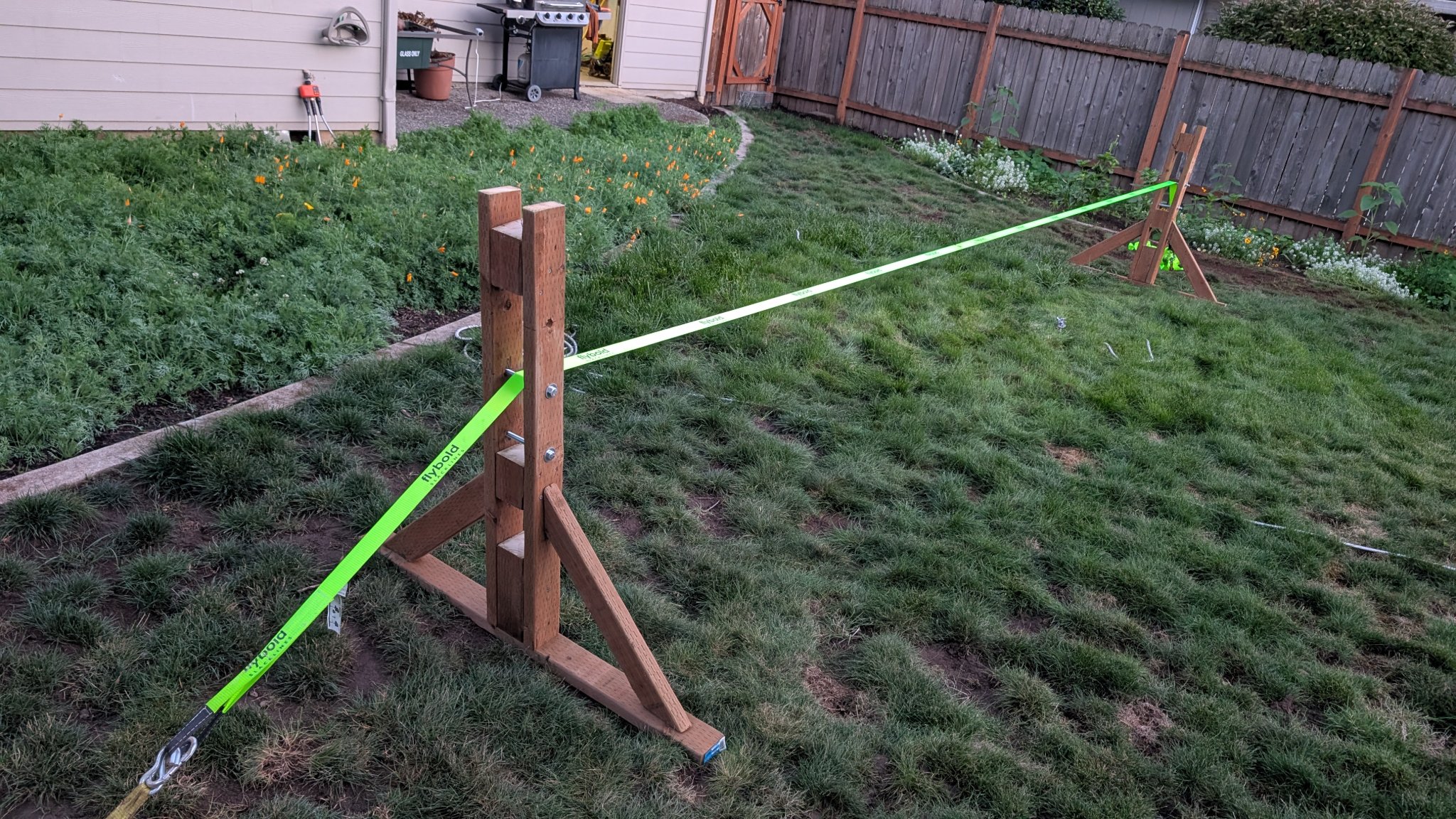 Custom built A-Frames for Slacklining - Garden Tools & Equipment ...