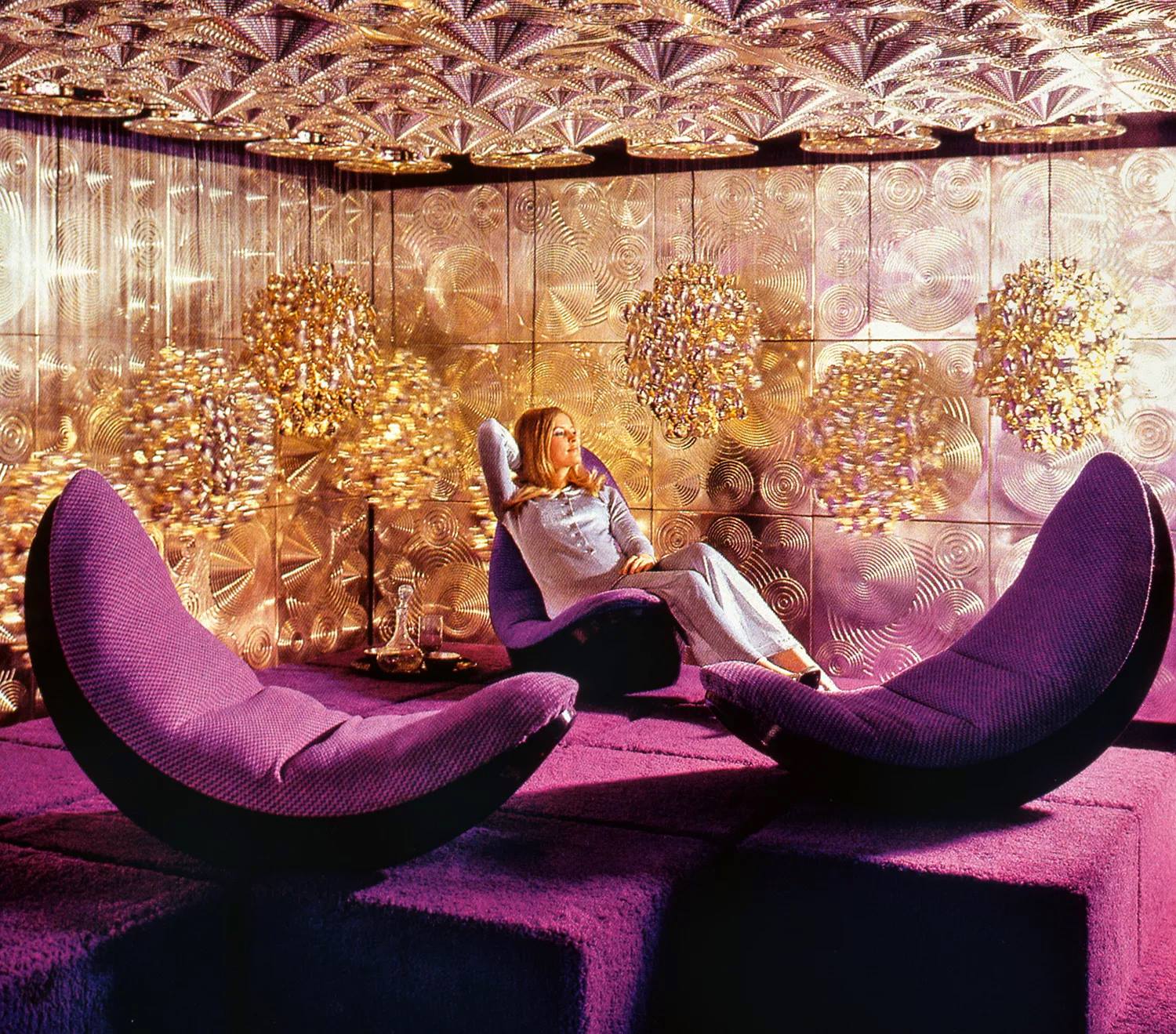 The wonderfully wild 1960's interiors of Danish designer Verner