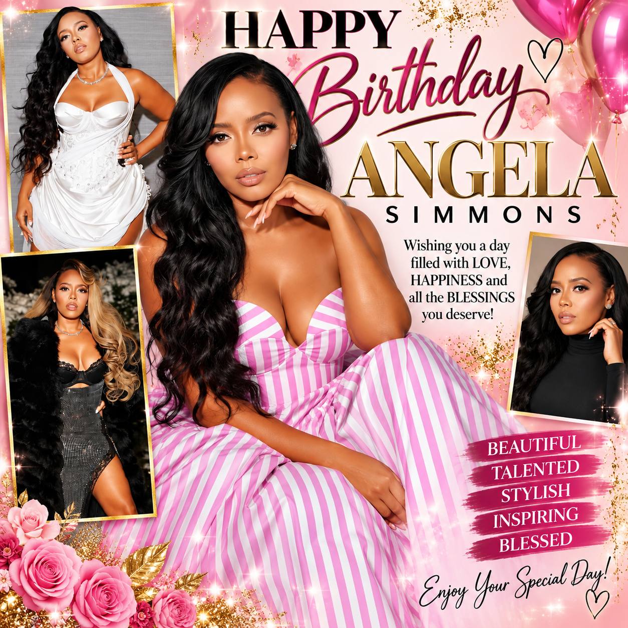 angela simmons birthday dress 🎉✨ HAPPY TO SIMMONS! ✨🎉 Beauty, style, confidence & glam! Wishing her a fabulous birthday filled with LOVE, HAPPINESS & BLESSINGS! 🥂🎂 #angelasimmons 39th birthday