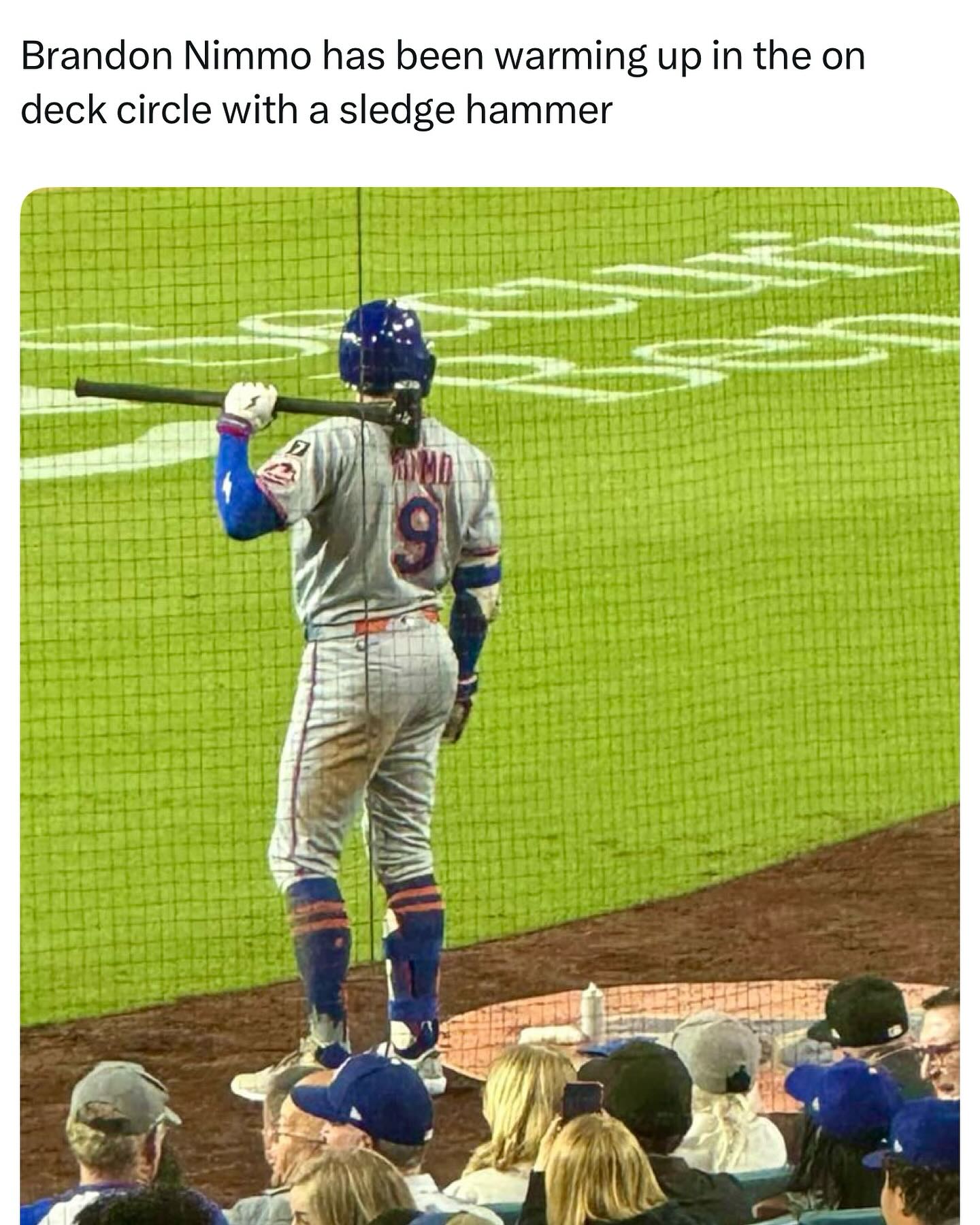 Jomboy - Brandon Nimmo is trying something new (via @therealdodgerhogs ...