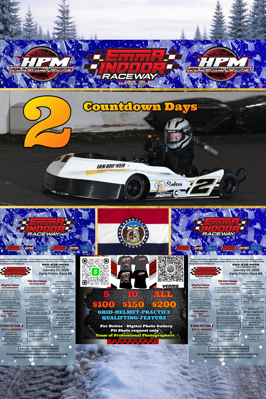 Hagan - ⏲️Countdown Day: 2 🏁Points Race #6 📍Emma Indoor Raceway - Emma ...