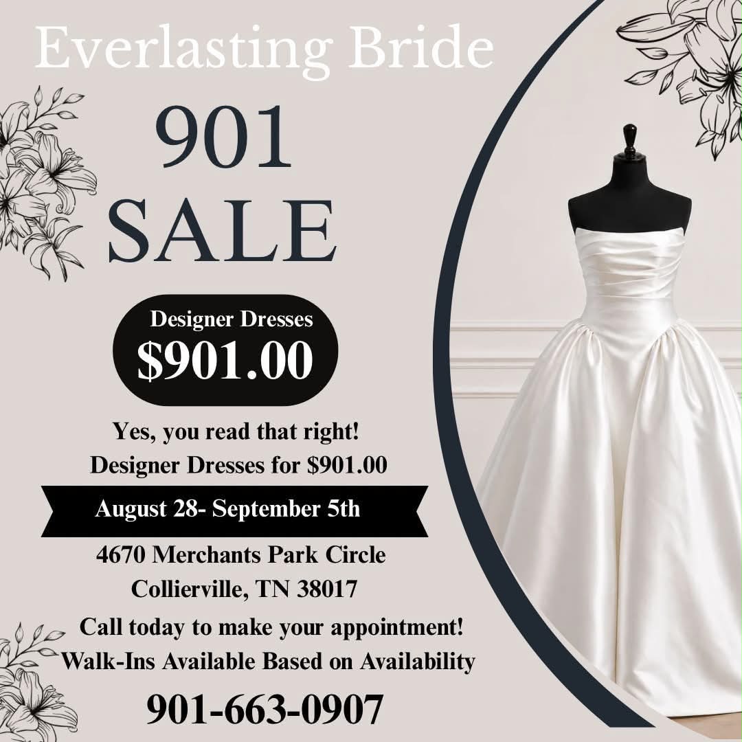 formal dresses collierville tn Everlasting Bride 901 sale designer $901 unique prom dresses 2025