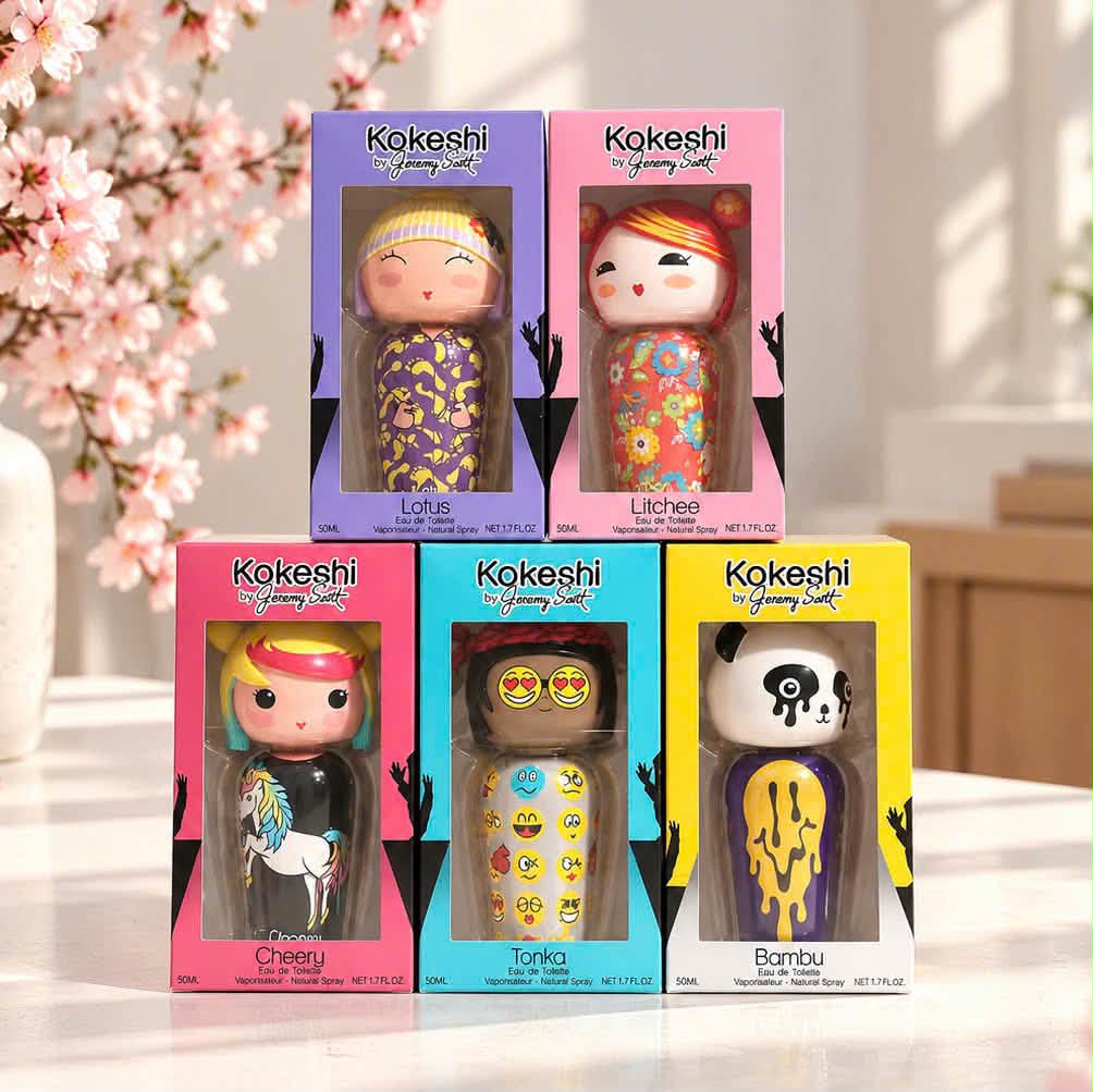 Bộ sưu tập 5 cô búp bê Kokeshi by Jeremy Scott