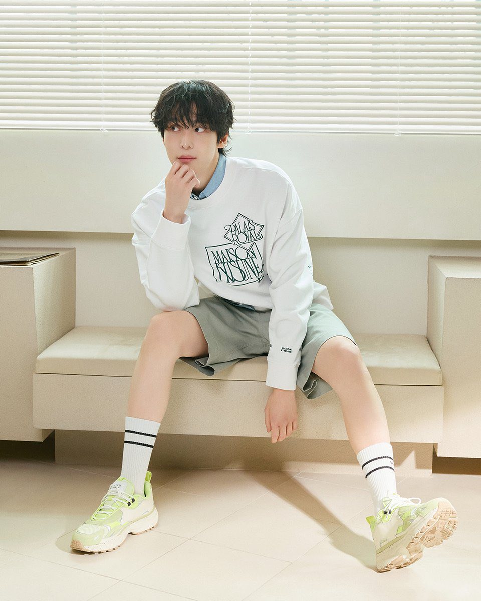 Maison Kitsuné ×ATEEZ YUNHO🦊 Revealing a special look from the