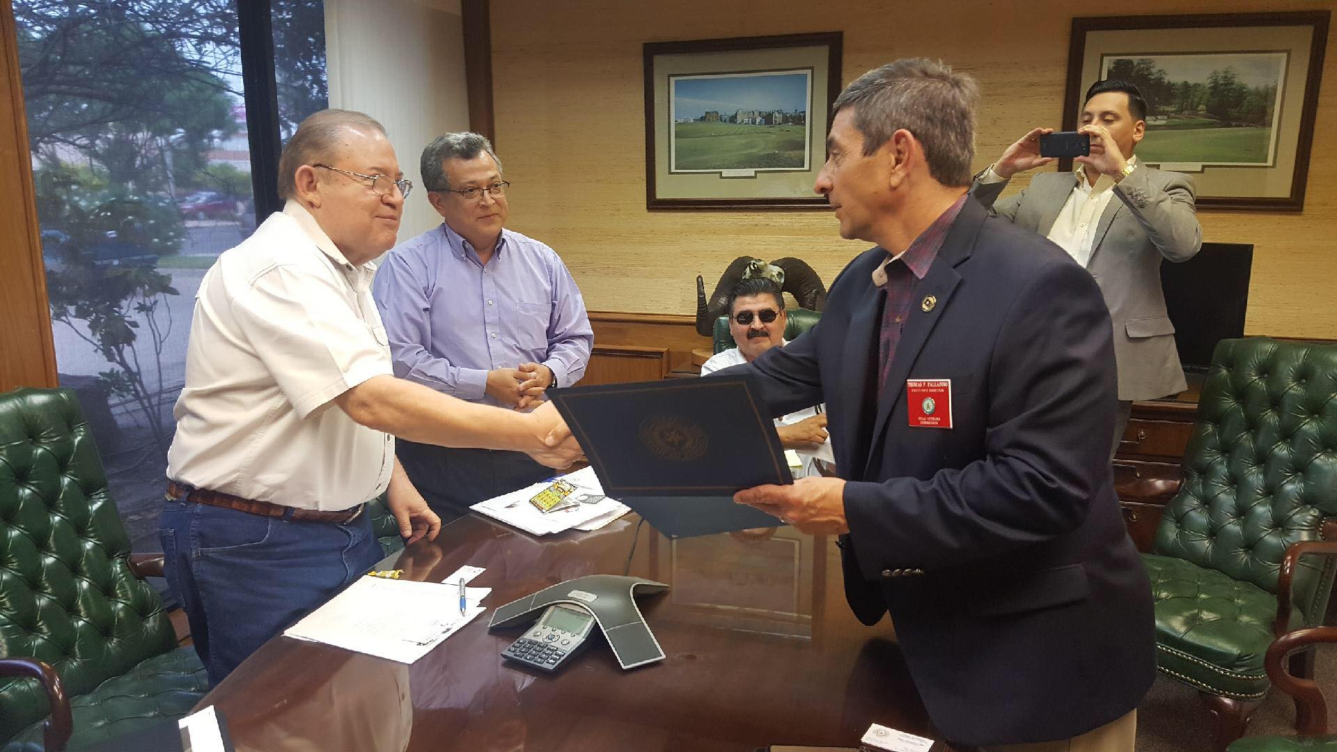 Hidalgo - County Judge Ramon Garcia met with Texas Veterans Commission ...