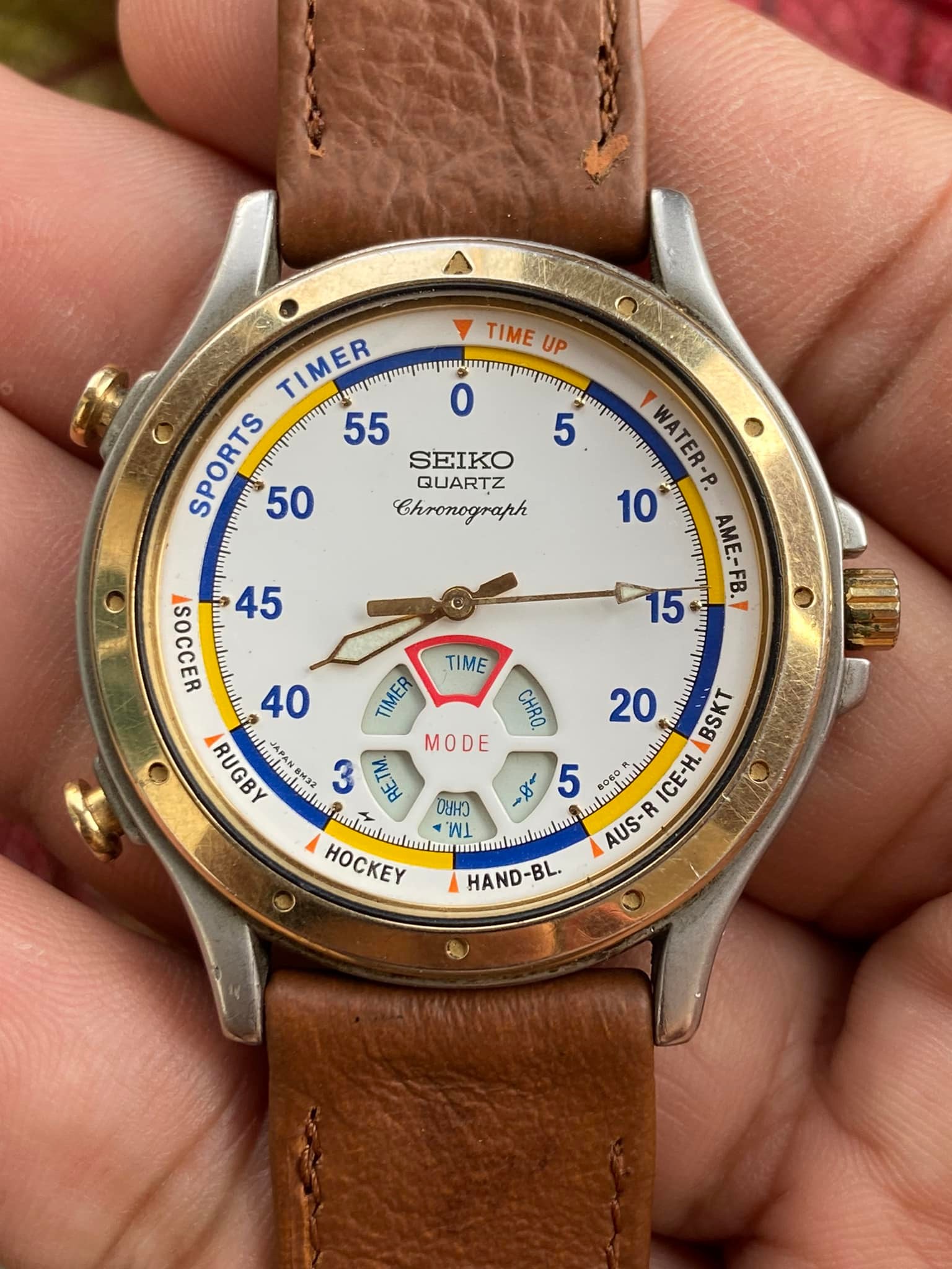 Seiko Sport Timer Chronograph 8M32-8030 Japan >>>>>>ราคา 1880 บาท 