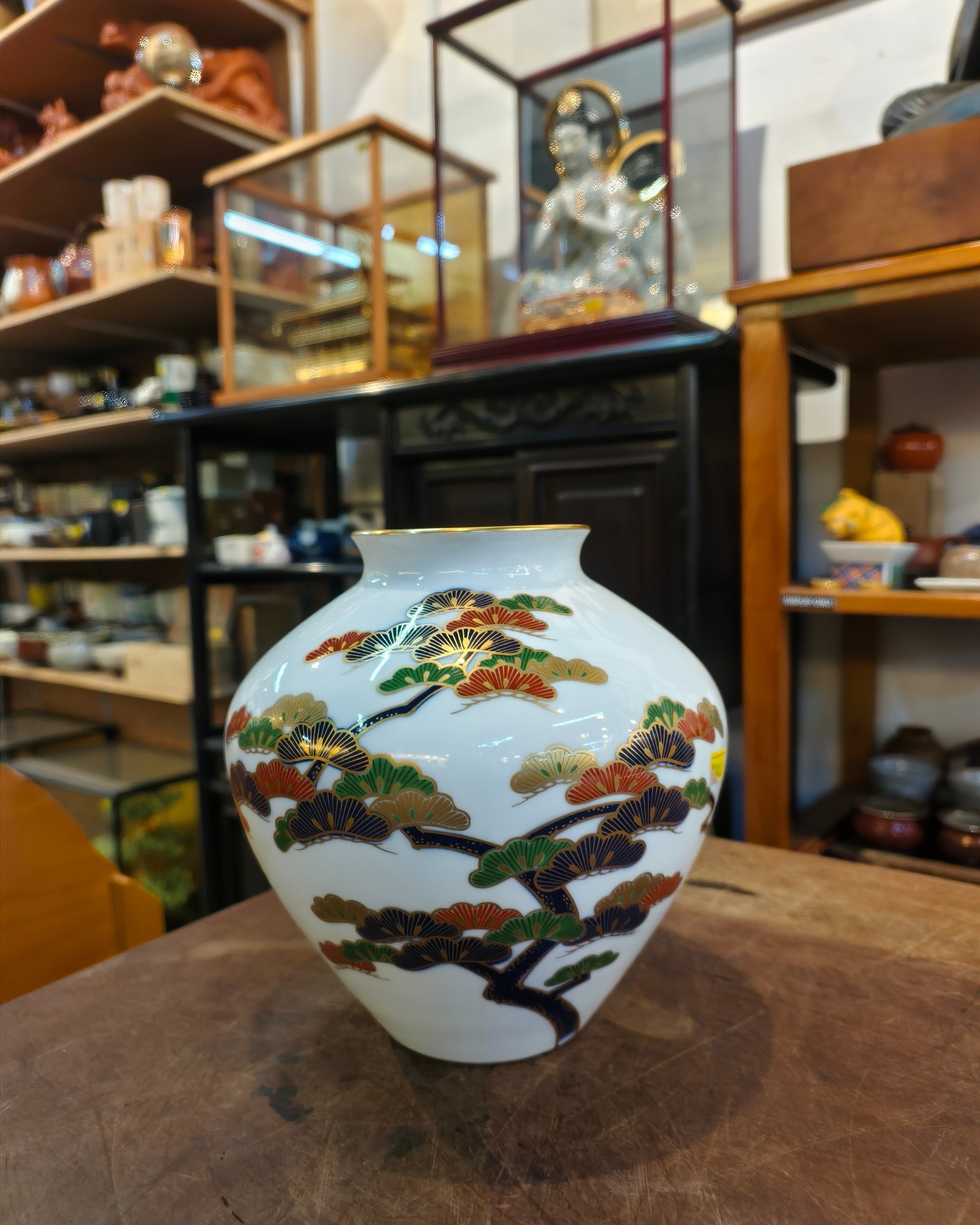 花瓶[香兰社] 高21.5cm x 宽19cm, RM200 Vase [Koransha] Height 21.5