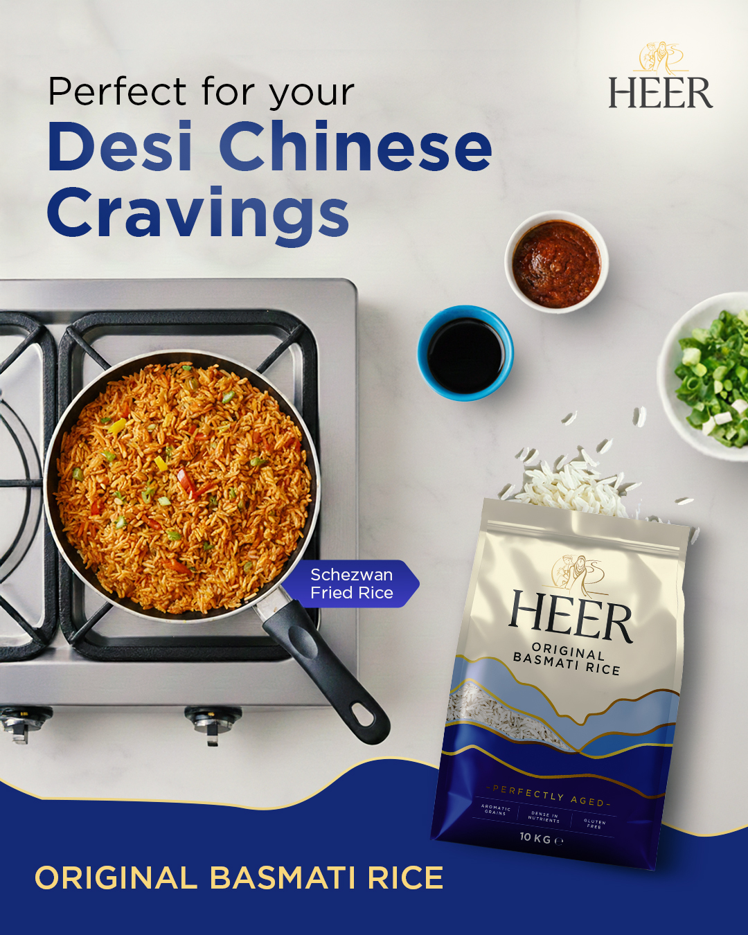 When cravings kick in, your schezwan... - Heer Basmati Rice | Facebook