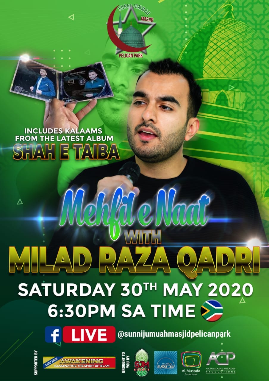 Team MRQ - Insha Allah Milad Raza Qadri will be live this...