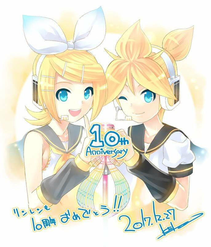 Kagamine Rin/Len 10th Anniversary x Nico Cafe】 The Kagamine Rin