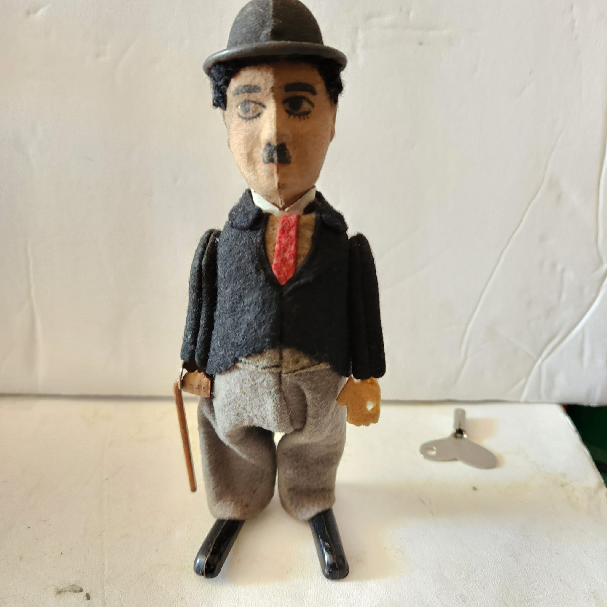 Vintage Schuco Charlie Chaplin windup figure from 1920s Germany