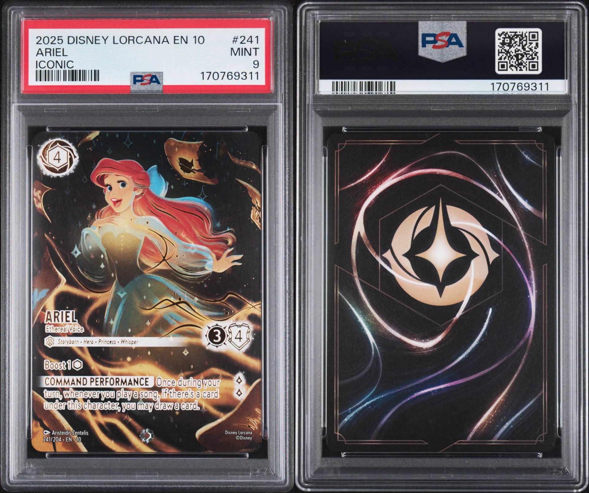 PSA 10 Winnie the Pooh & Piglet Enchanted #234 Lorcana Card for