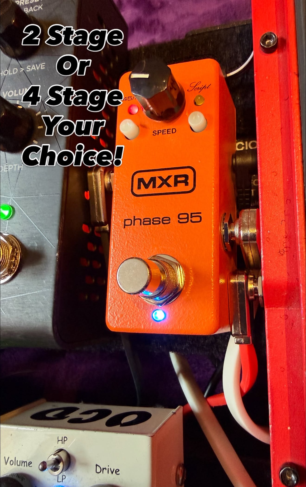 Aziz Ibrahim's new guitar gear: MXR Phase 95 phaser pedal