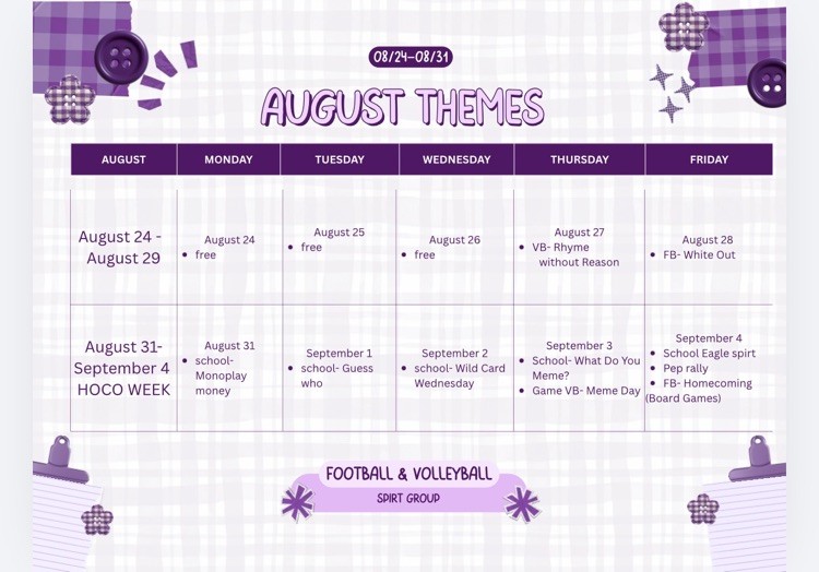 homecoming dress up games Wood River Rural Schools dress-up themes and game schedules INSTAGRAM