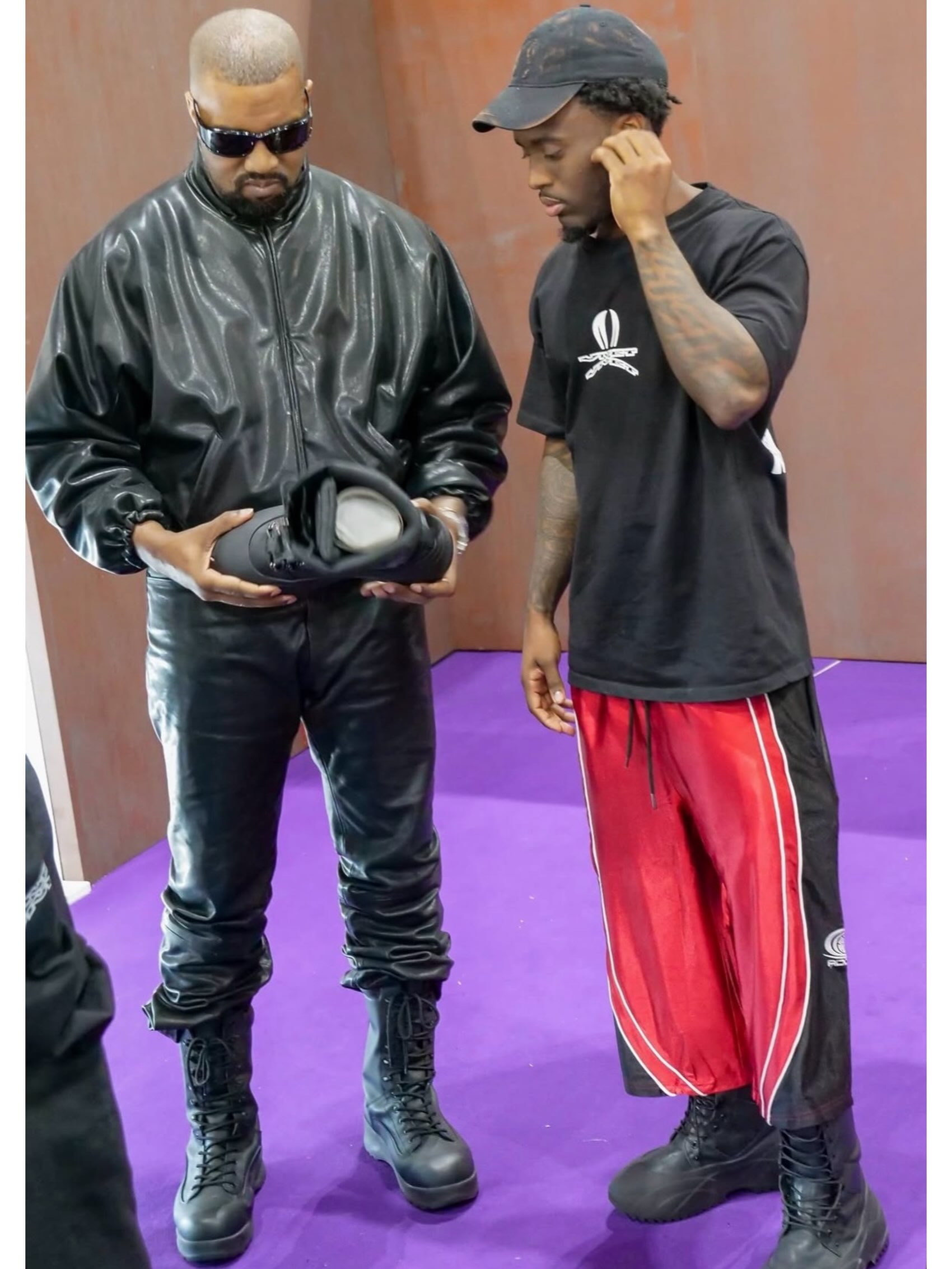 UpscaleHype - Kanye West wears a Polo Ralph Lauren RRL Denim