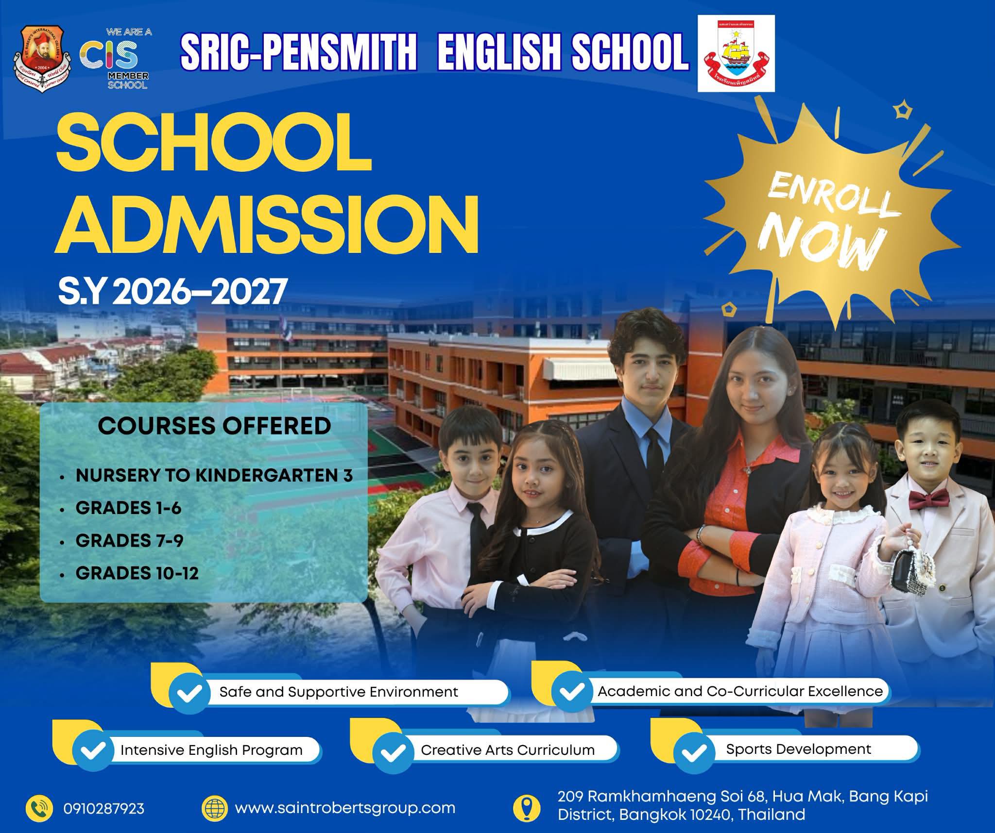 SRIC - Pensmith English School | Bangkok