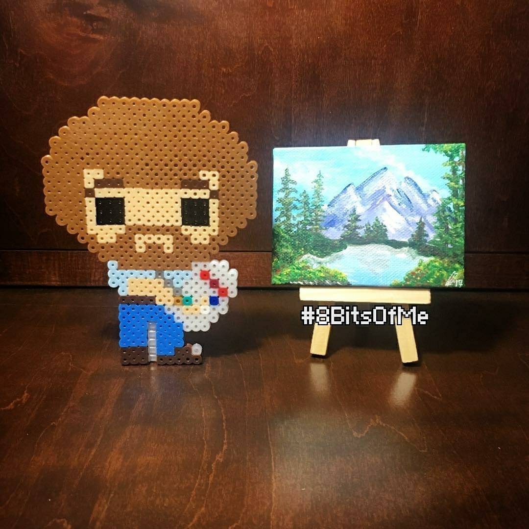 Que tal este #bobross creado con... - Hama Beads Colombia