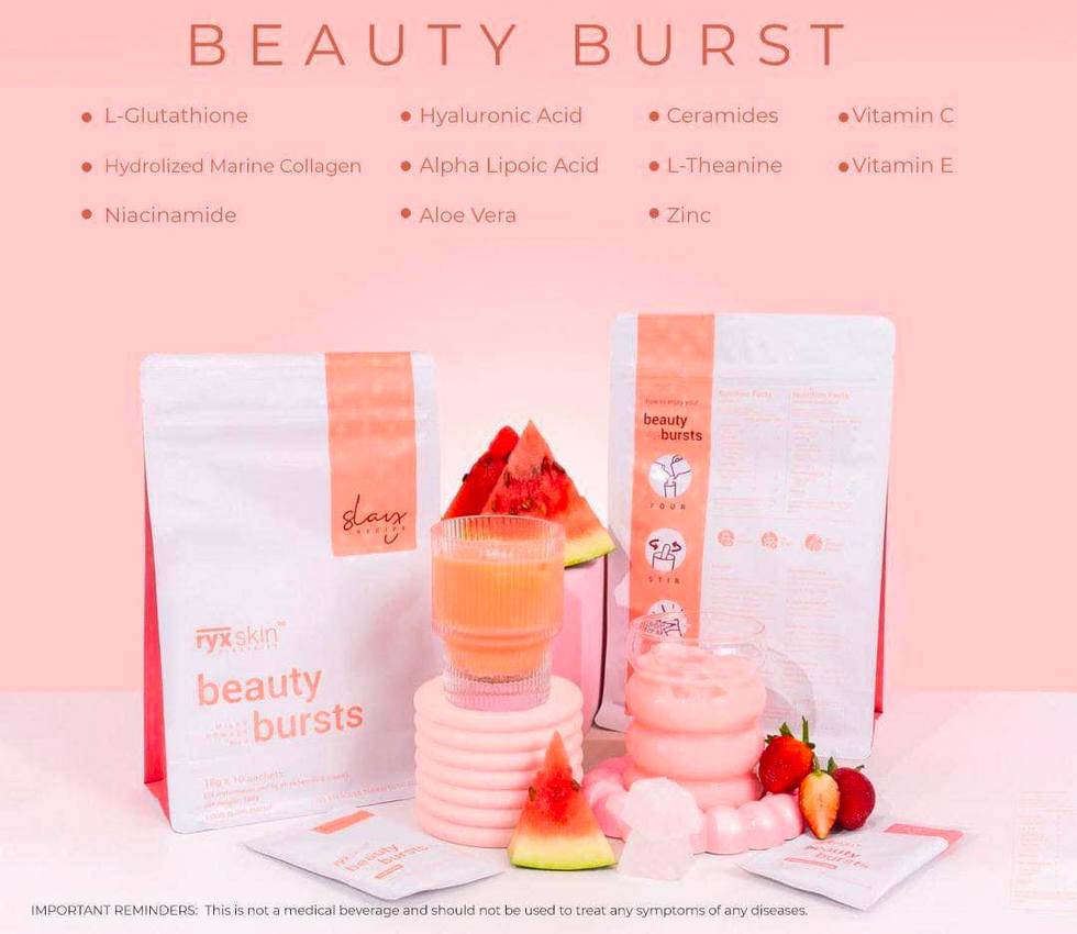 ryx glutathione Skin Beauty Burst milky powder mix for daily beauty routine BPC-157 for Dogs 2026: Flavors:Hawaiian Punch free from:Soy