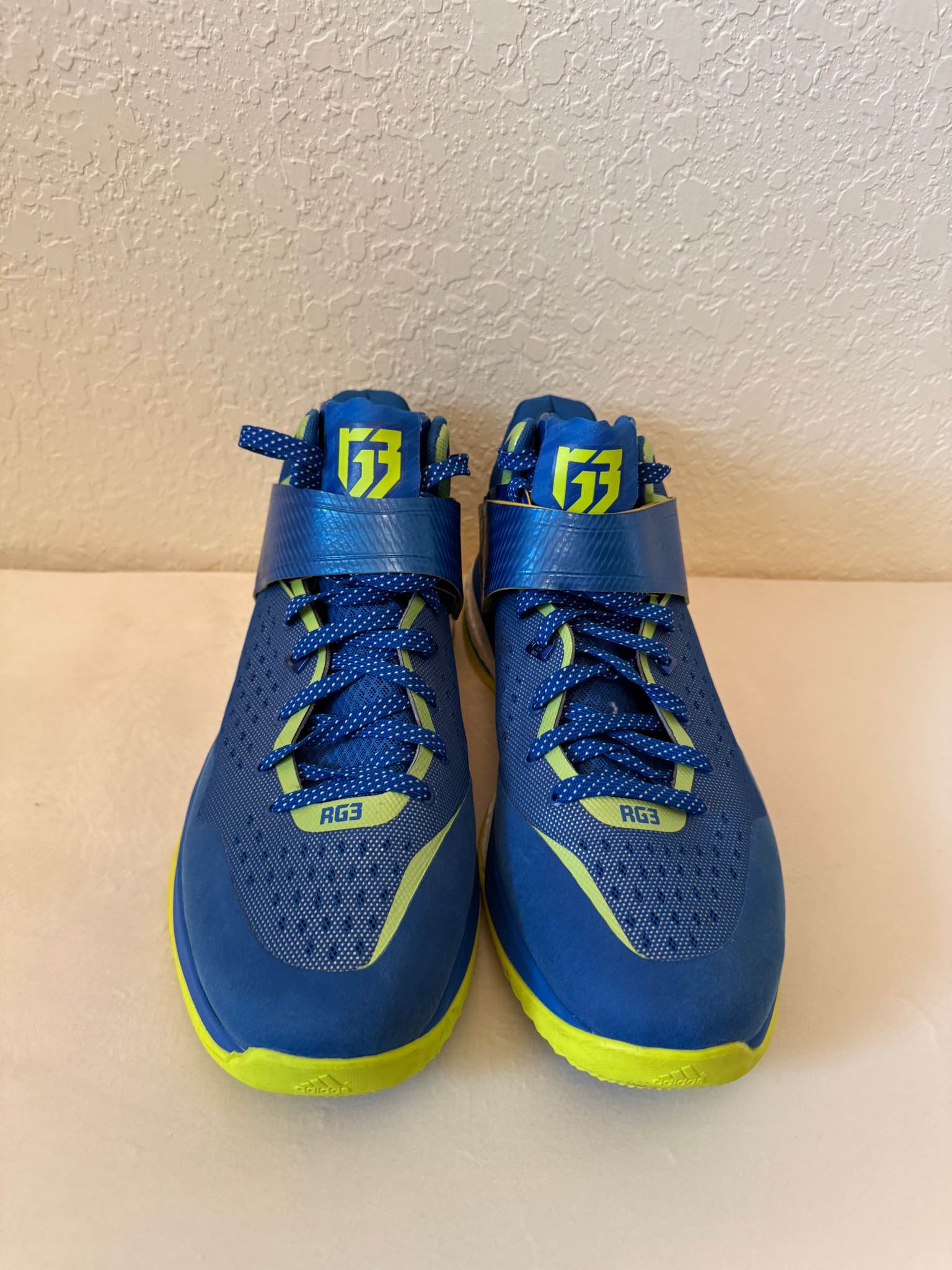 Mens Adidas RG3 Trainer – Blue/Lime – Robert Griffin III - Athletic ...
