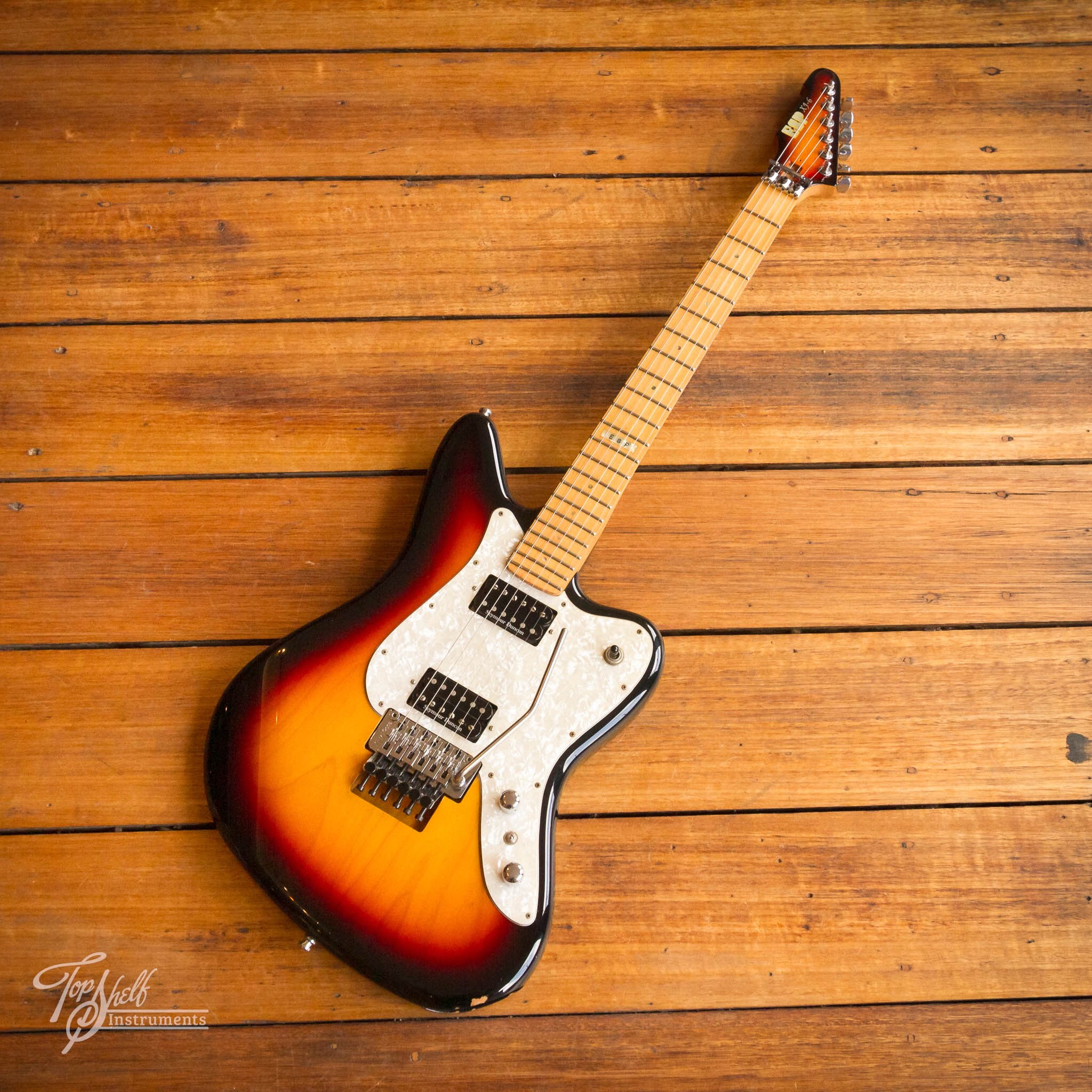 ESP XJ-6 II, sunburst, made in Japan 2001. This is such a killer