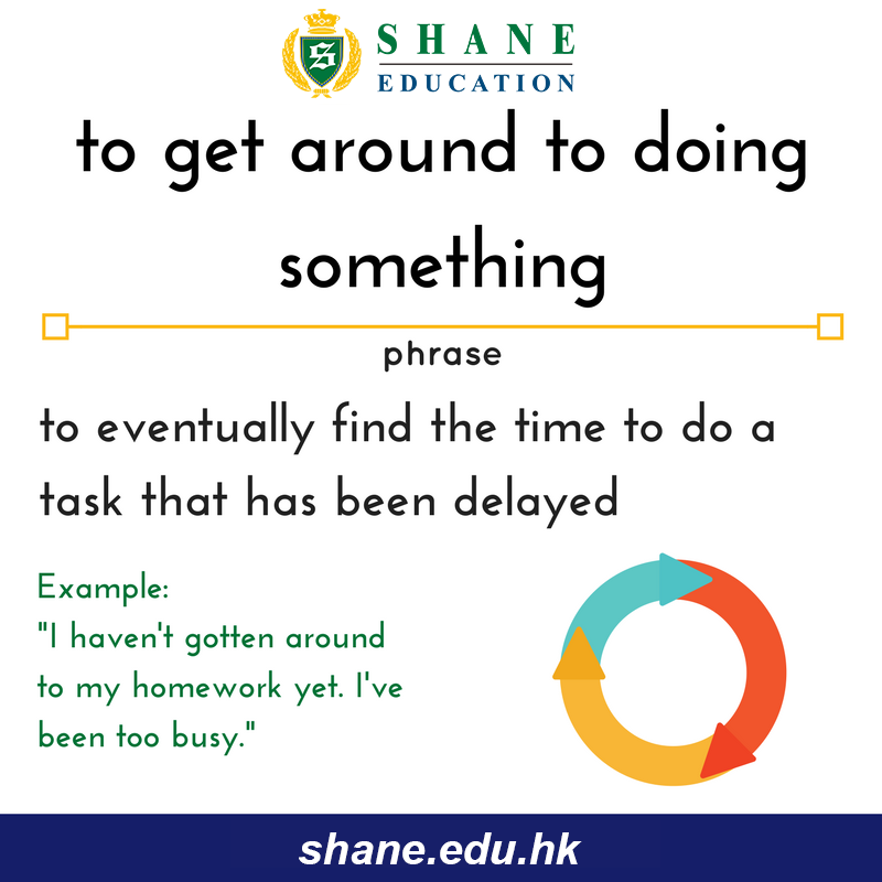 夏恩教育 英語小百科 – To get around to... - Shane Hong Kong 夏恩香港 | Facebook