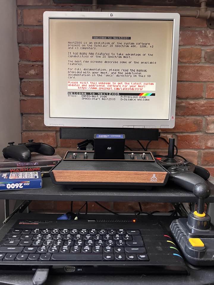 My favourite setup right now. Spectrum Next and an Atari 2600
