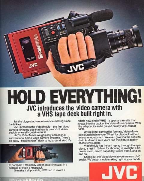 Marty McFly's video cameras: Victor and JVC GR-C1
