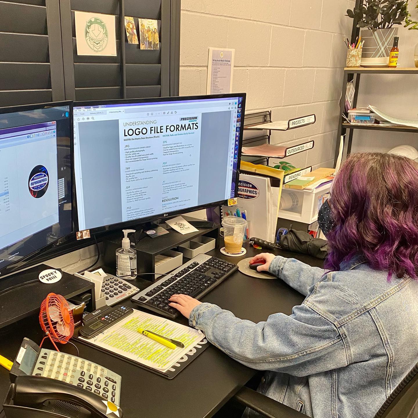 Our graphic design team is here... - Precision Reprographics