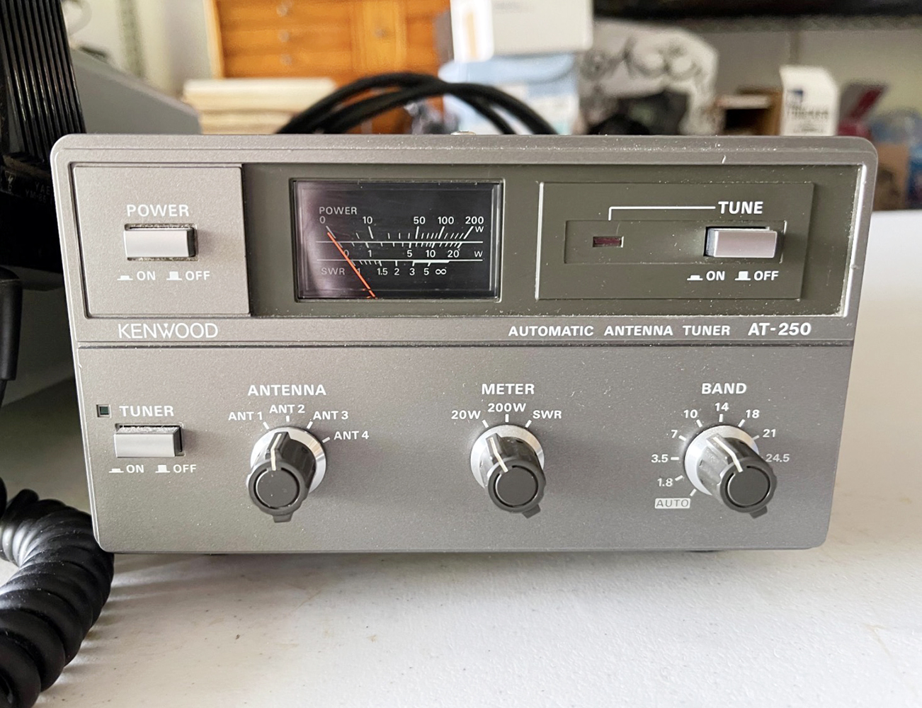 Does the Kenwood AT-250 tuner need to be connected to the Kenwood