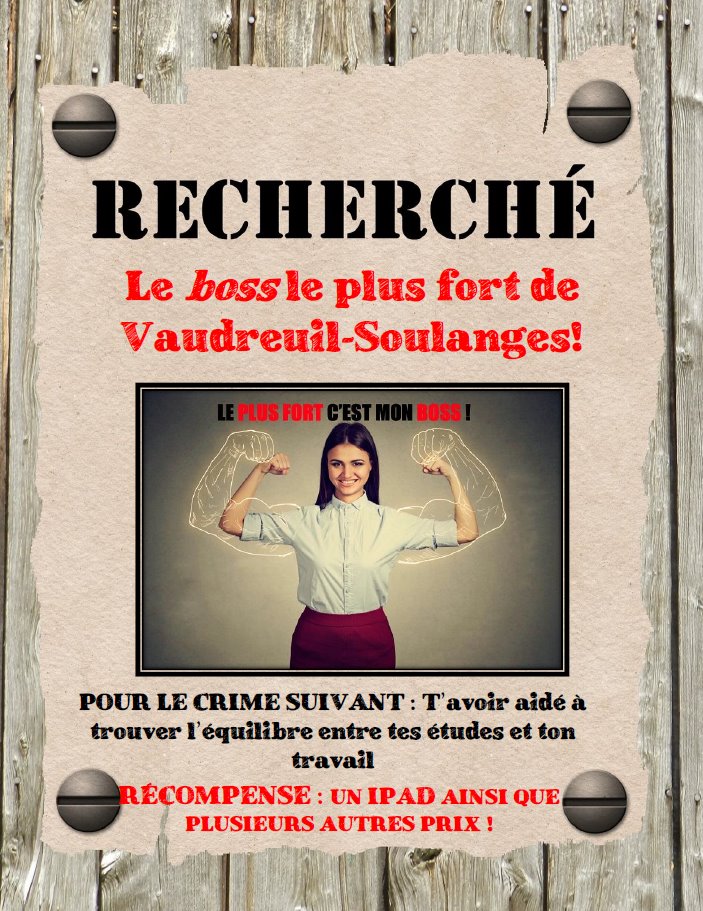 Conciliation études-travail Vaudreuil-Soulanges - Tu as un 