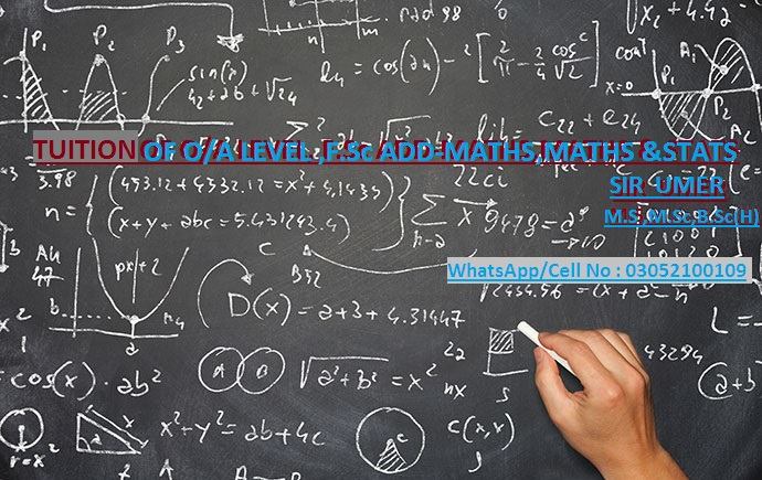 Sir umer O/A levels F.Sc Maths/Stats