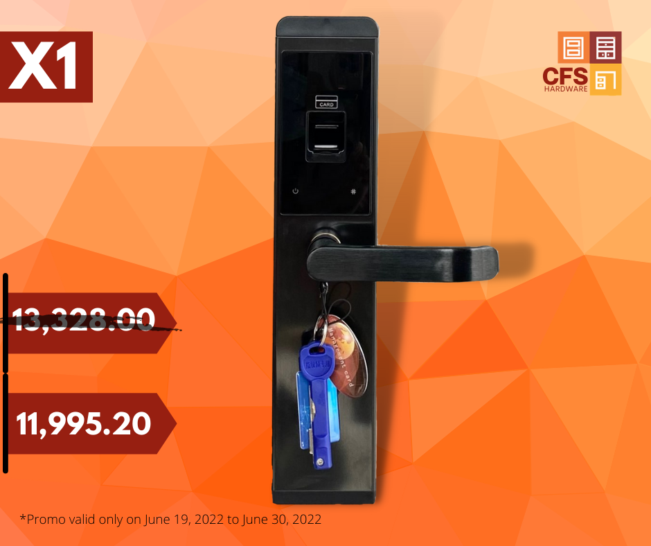 CFS - Digital Lockset with FOUR access; Fingerprint, 6-Digit Passcode ...