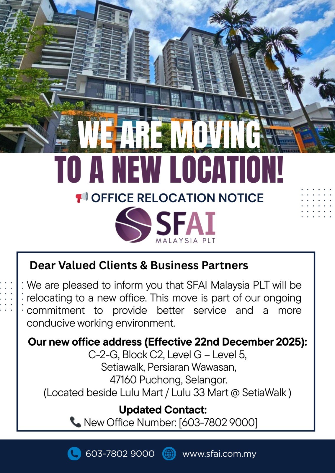 SFAI Malaysia - SFAI Malaysia added a new photo.