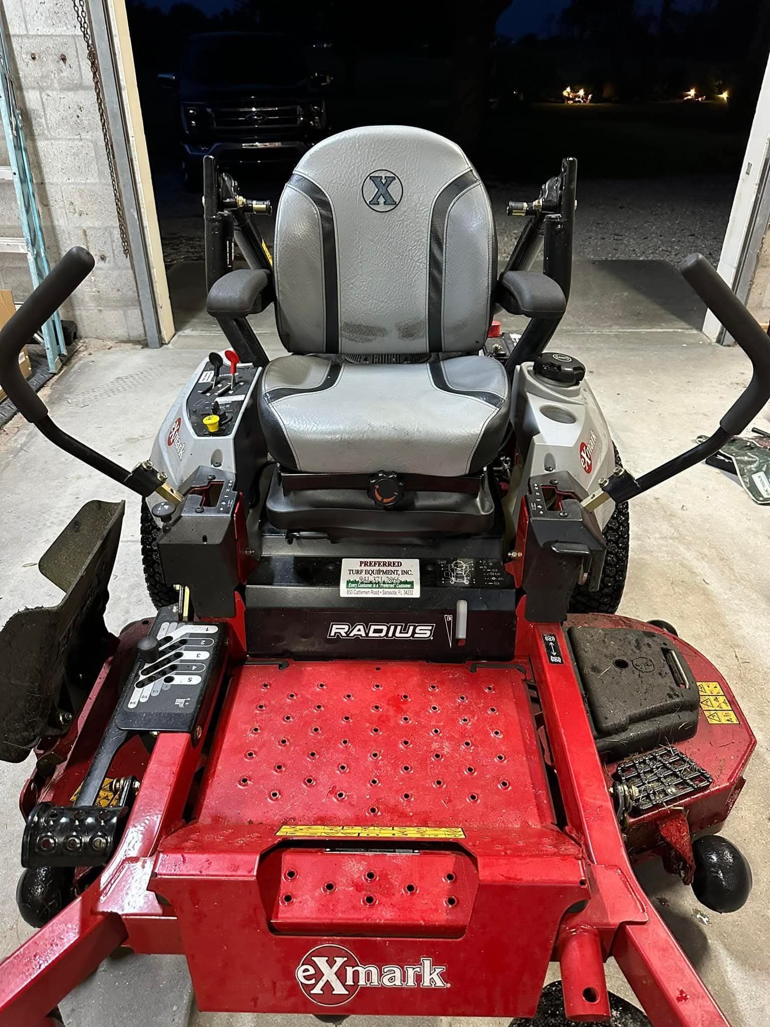 Suspension seat kit for Exmark mower