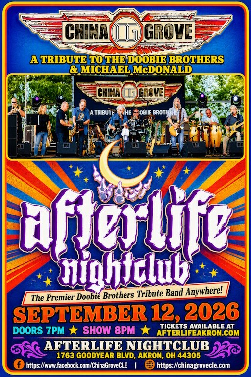 China Grove Band: Doobie Brothers tribute at Afterlife Nightclub
