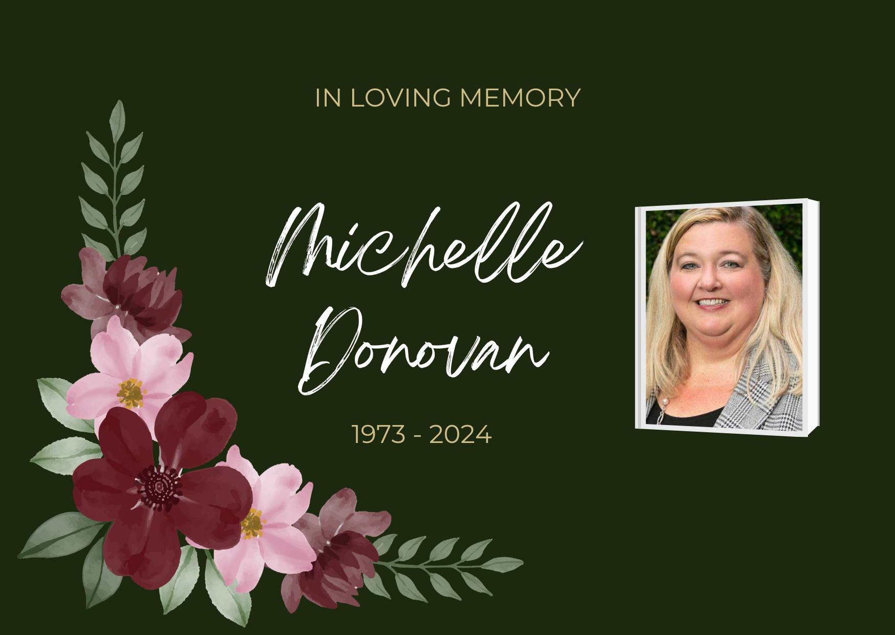 Michelle Donovan Funeral Service