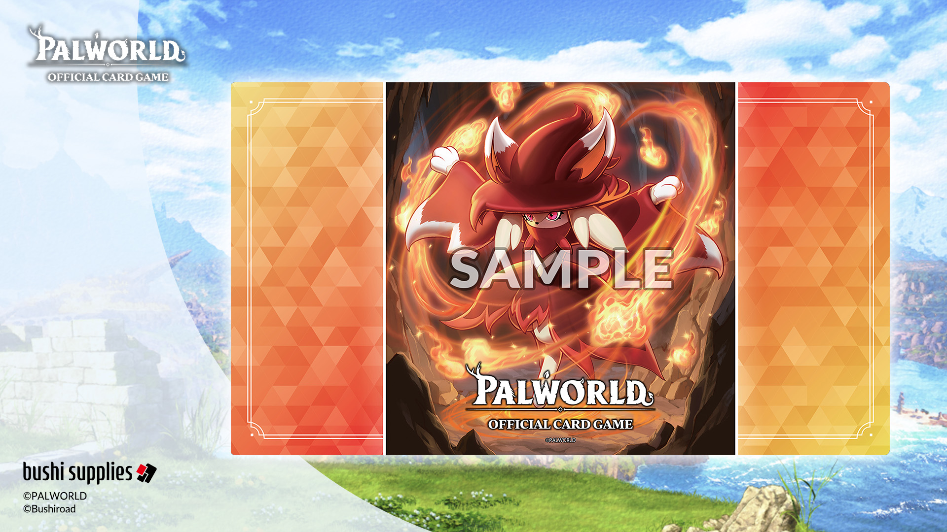 Palworld official card game rubber playmats