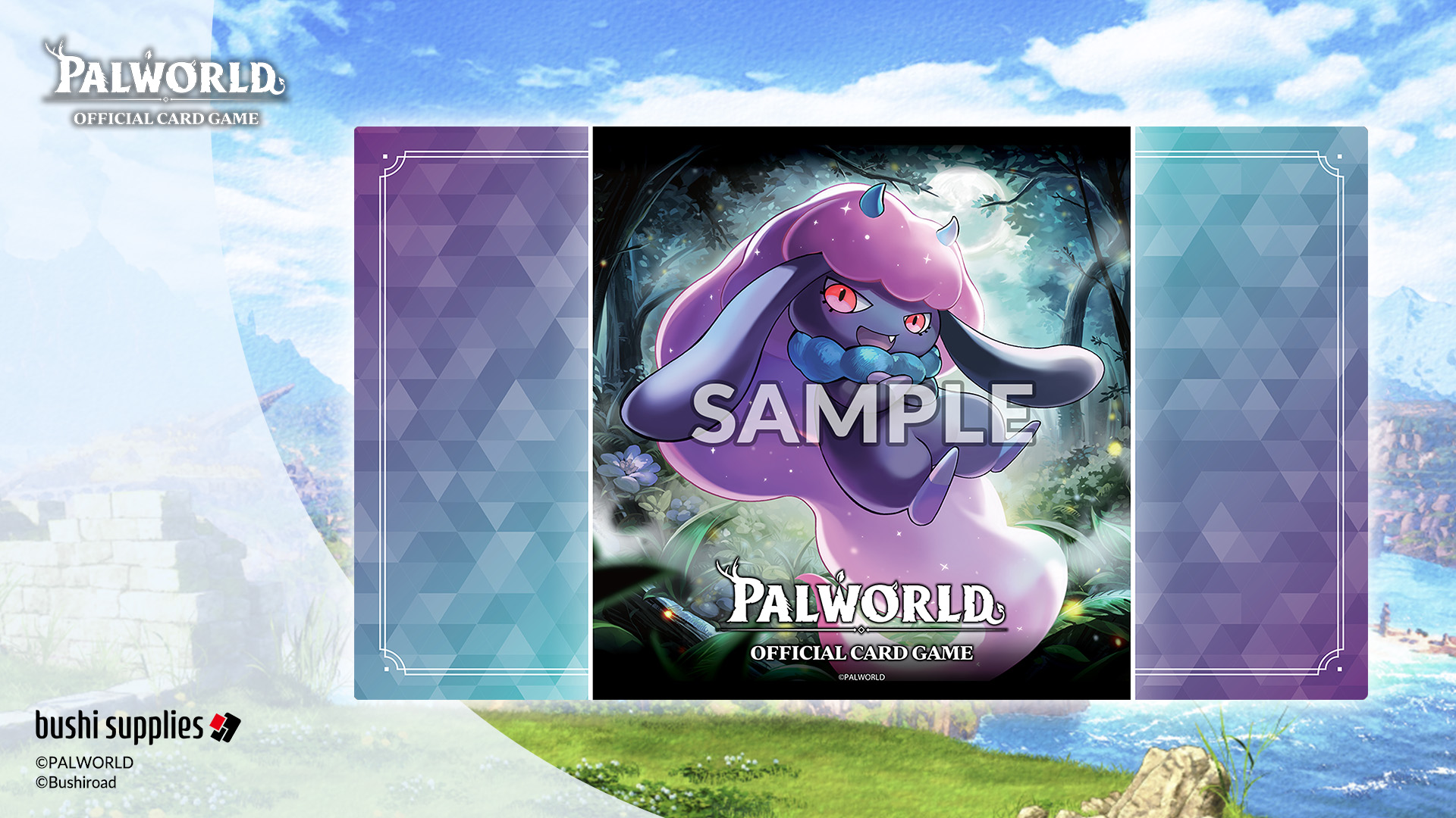 Palworld official card game rubber playmats