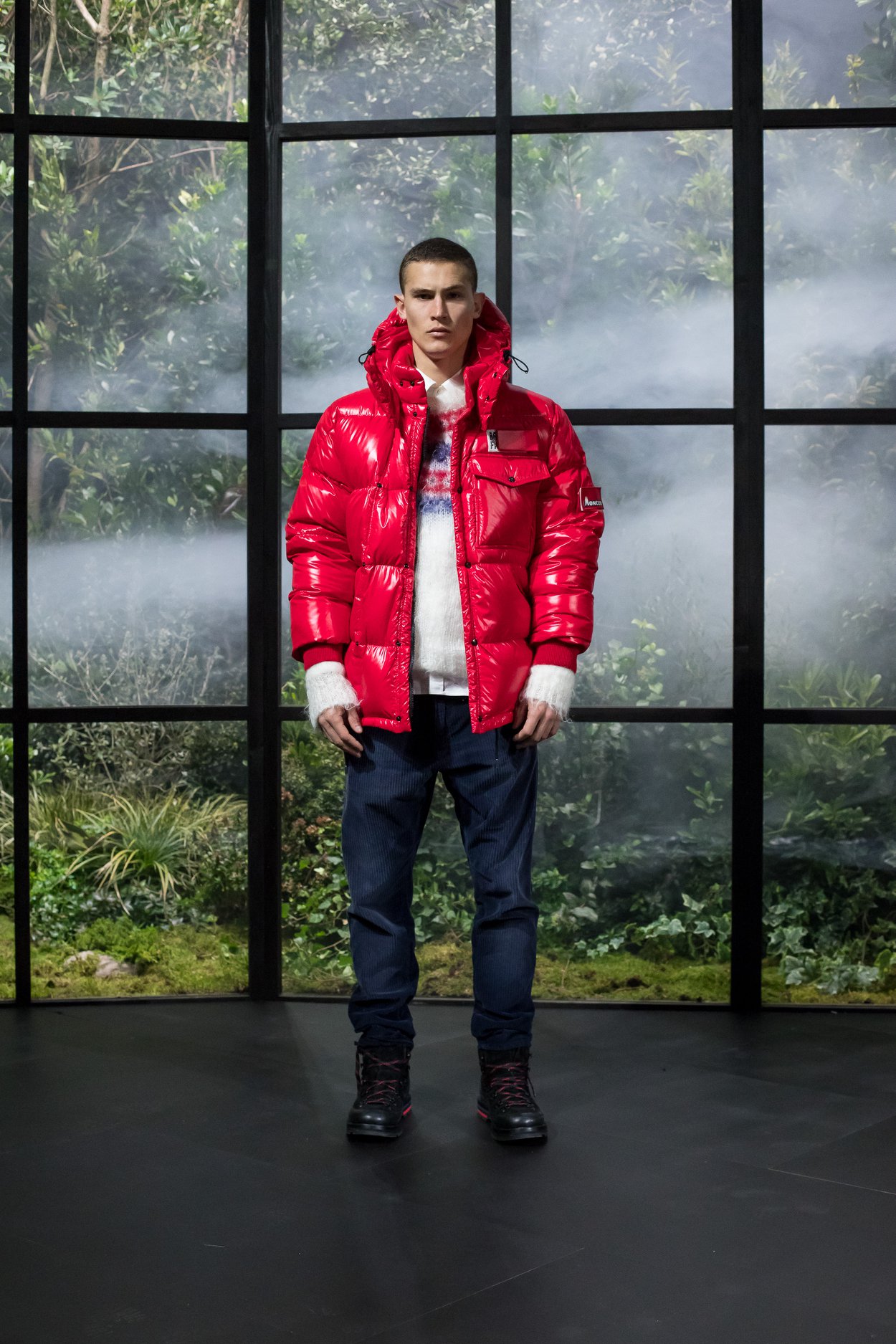 Reveal the genius. A Moncler puffer reinterpreted by Hiroshi 