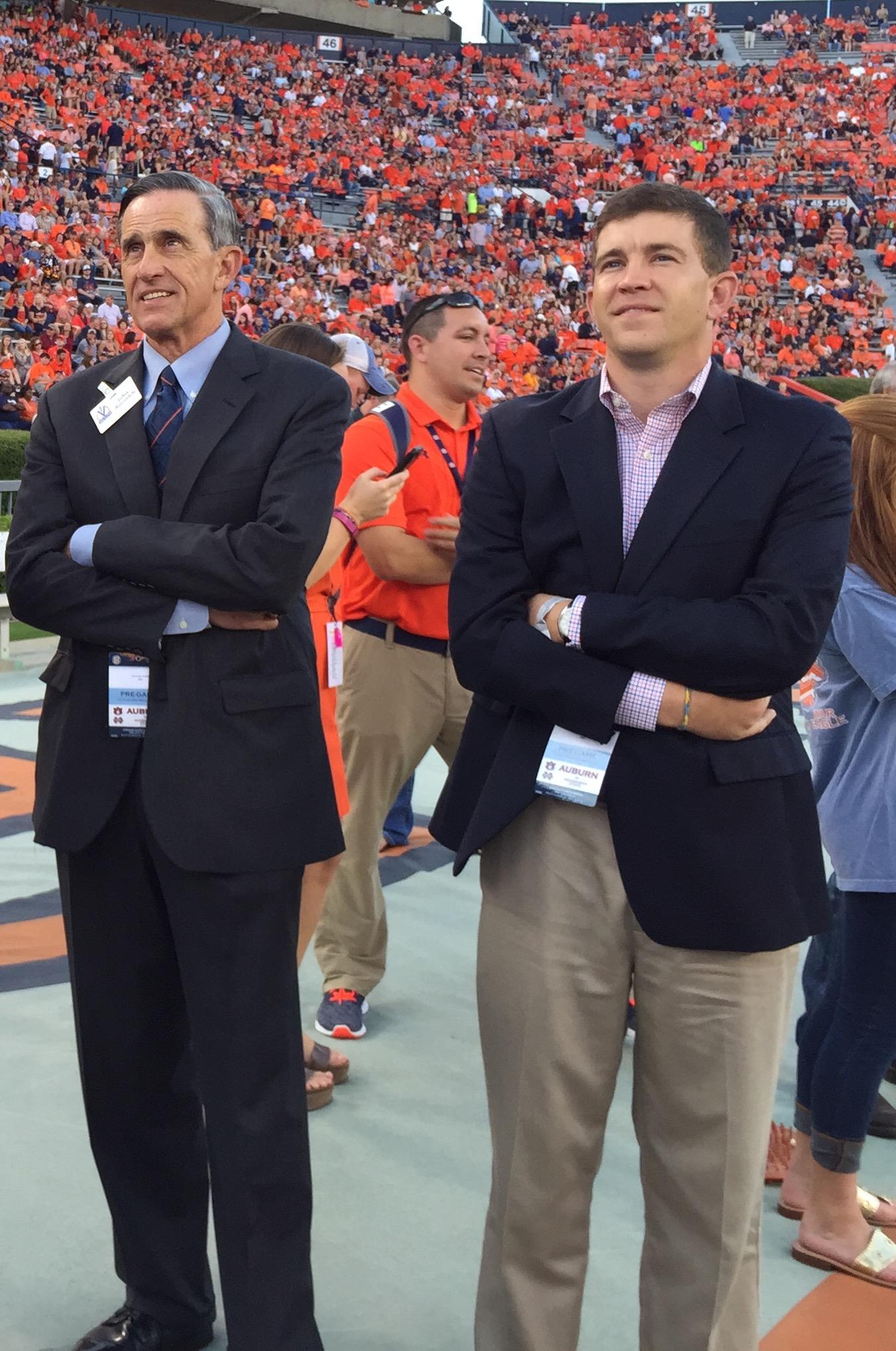 Frank - Frank and his dad John on the sidelines watching practice at ...