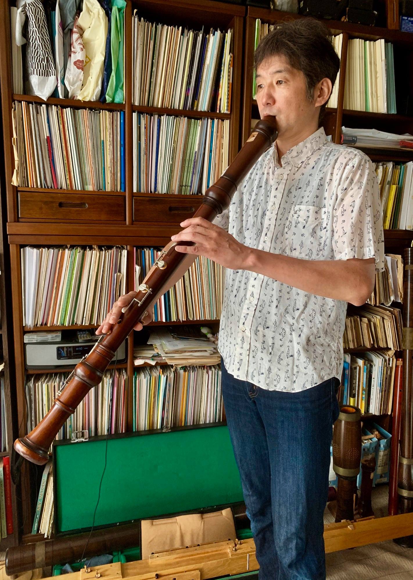 竹山木管楽器に注文していたバスリコーダーが完成しました！直吹きの直