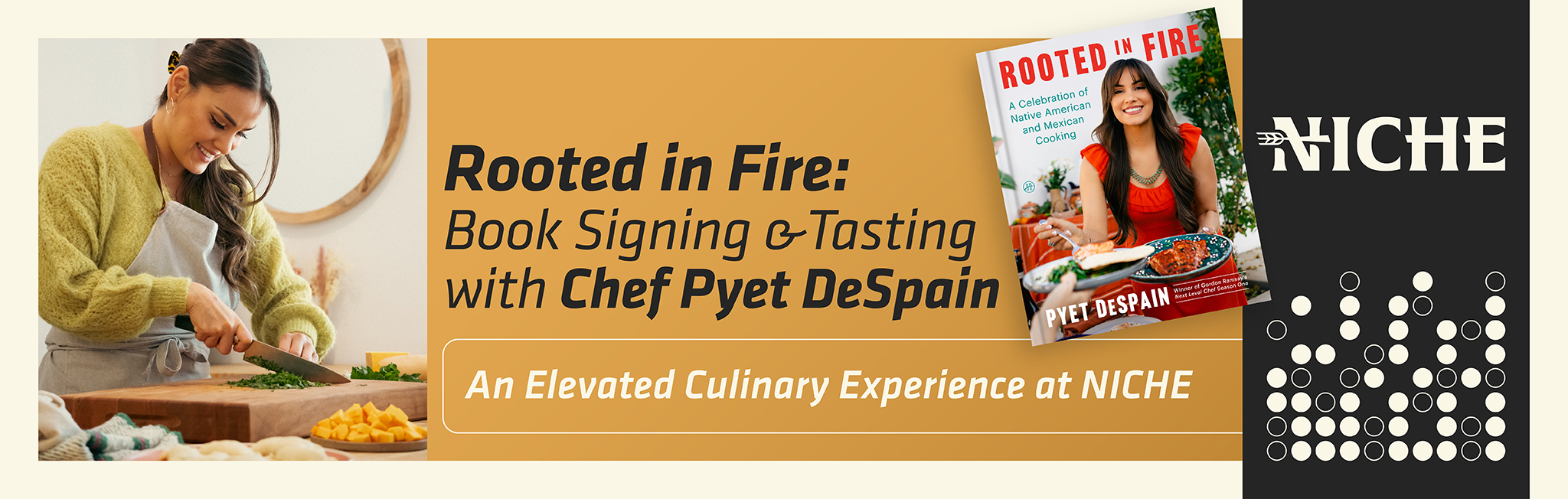 Rooted in Fire: Book Signing & Tasting w Chef Pyet DeSpain An Elevated ...