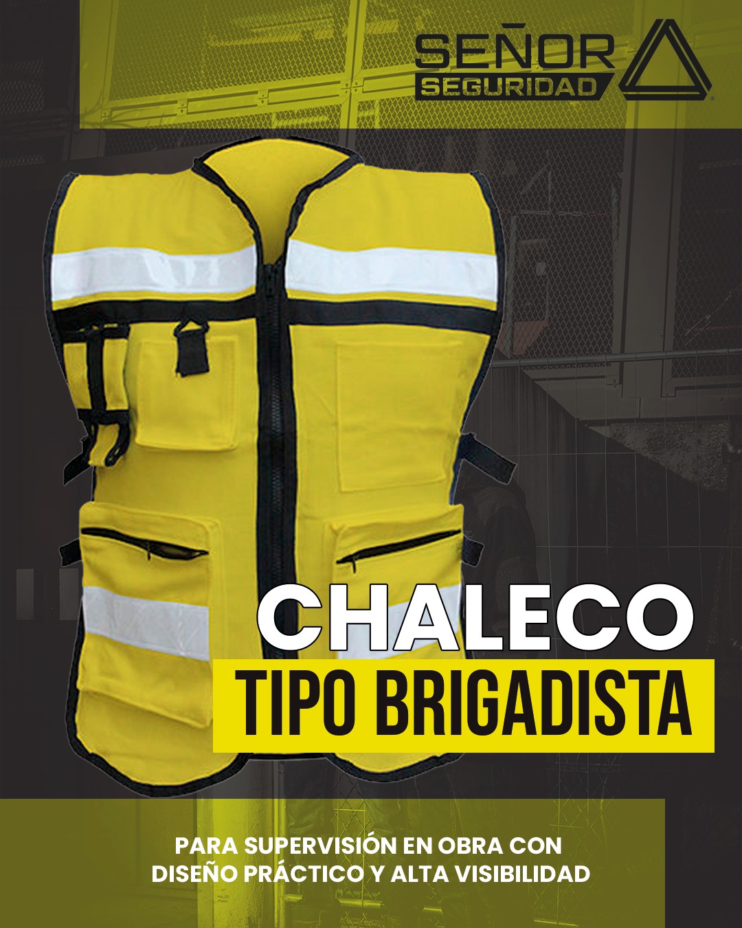 Señor - 🦺 Chaleco Tipo Brigadista Indispensable para personal en obra y ...