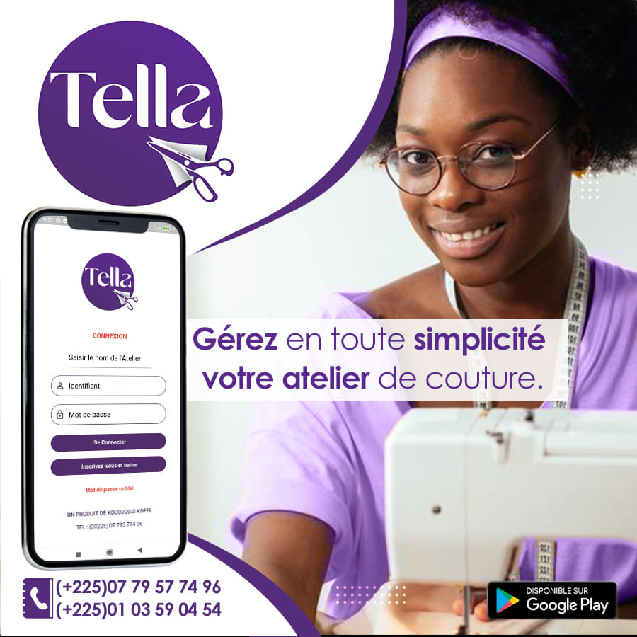 TELLA - Application de Gestion d'atelier de Couture