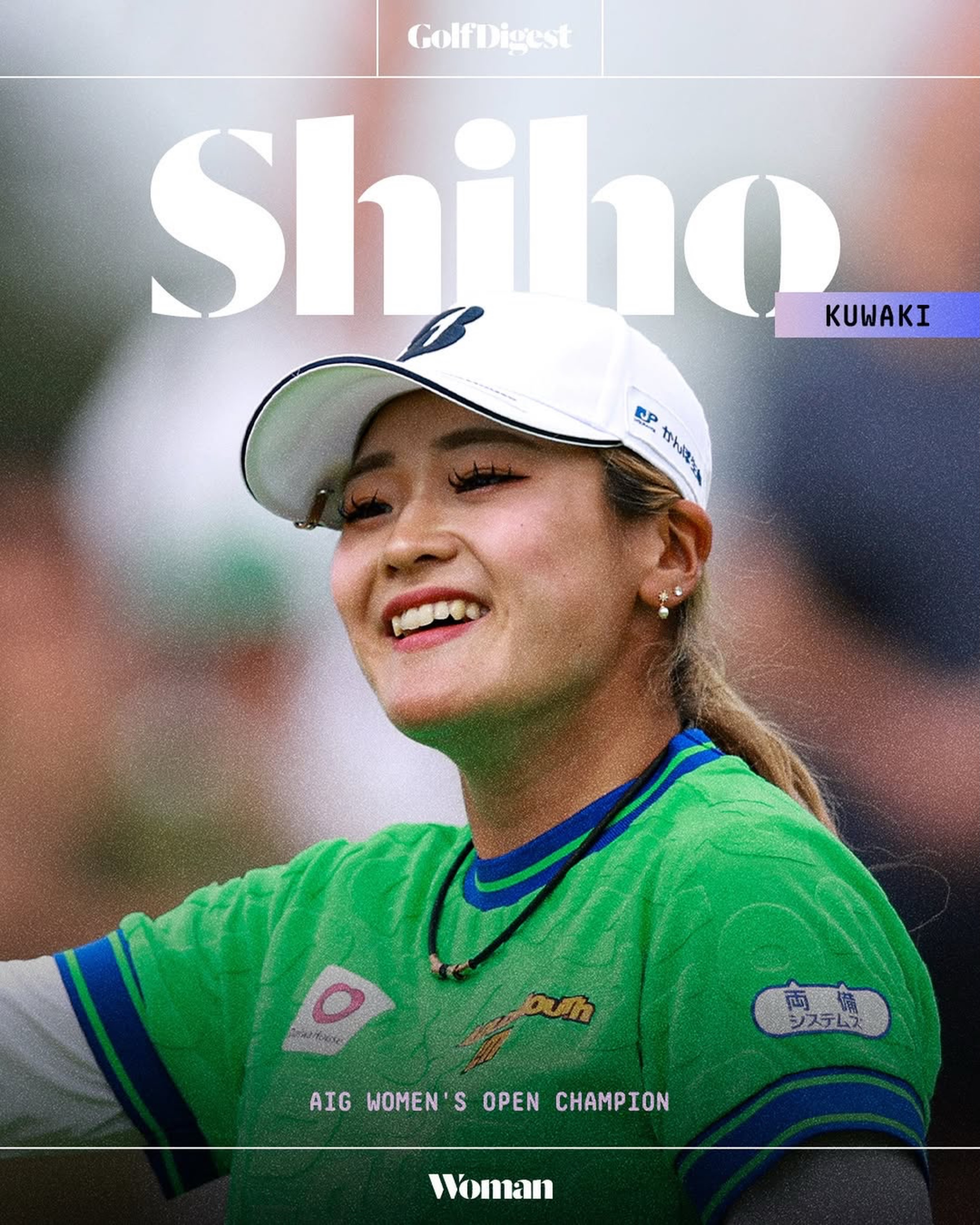 Shiho Kuwaki is a major champion! 🏆 She wins the AIG Women's Open