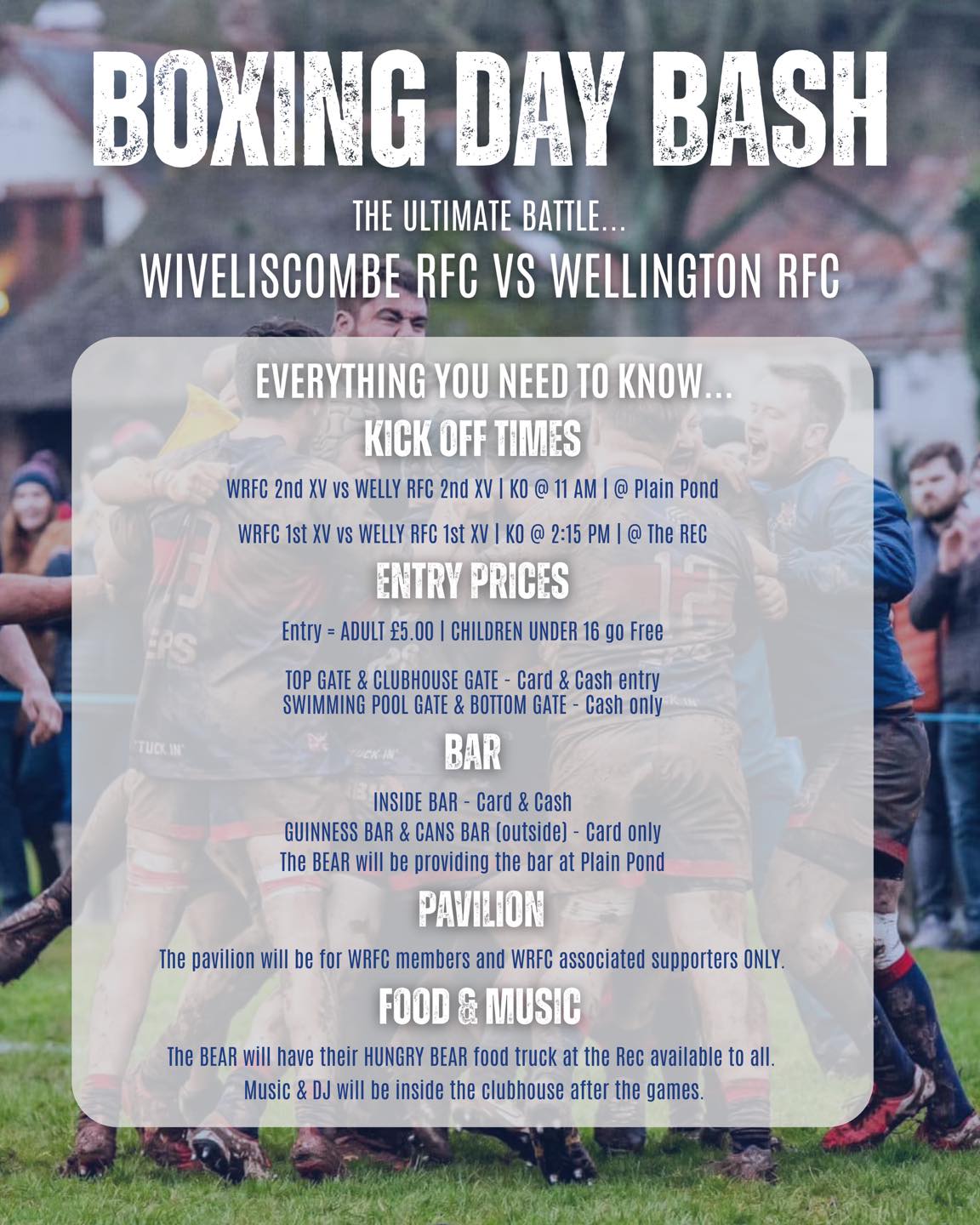 Wiveliscombe - DID SOMEONE SAY BOXING DAY! 🥊 Everything you need to ...