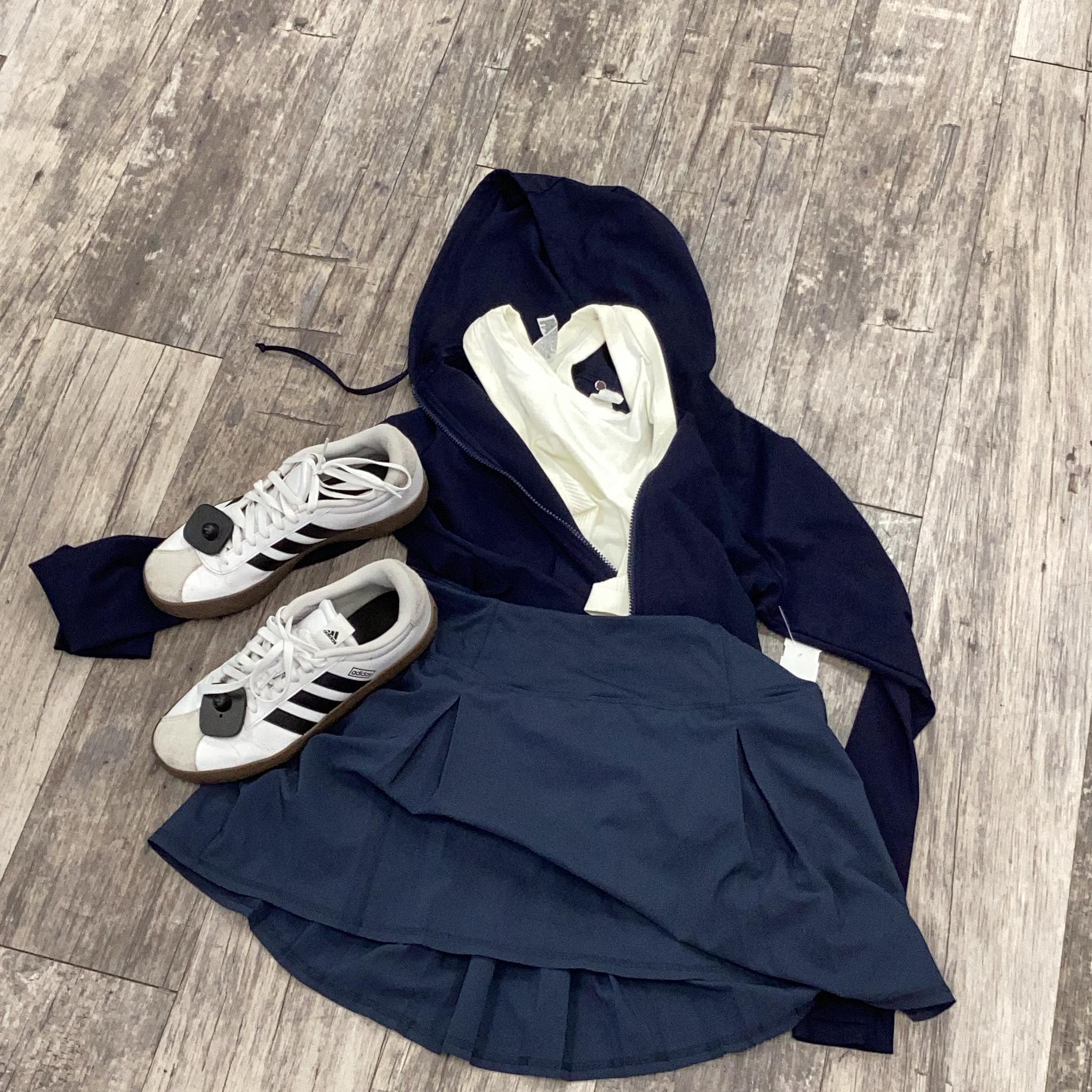 hooded lace up faux fur panel marled asymmetrical dress Plato's Closet Orland Park pays cash for trendy young adult clothing Winter dresses