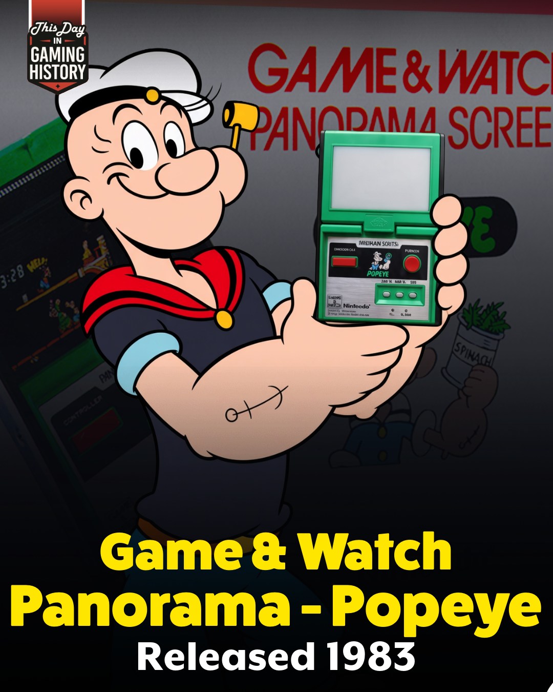 43 years ago: game & watch panorama | popeye Remember the magic of